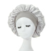 2-Pack Milk Satin Wide-Brim Hair Bonnets for Women – Elastic Band Sleep & Protective Caps