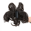 WIGSIN Curly Clip-In Ponytail Hair Extension Adjustable Claw Clip Synthetic High-Temp Fiber 100g (3.5 oz)
