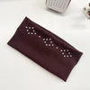 Punk Hollow Eyelet Elastic Headband – Wide Stretch Steampunk Goth Rock Hair Accessory for Women