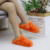 Faux Fur Mule Cork Slippers – Fluffy Indoor/Outdoor Closed-Toe Women's Mules