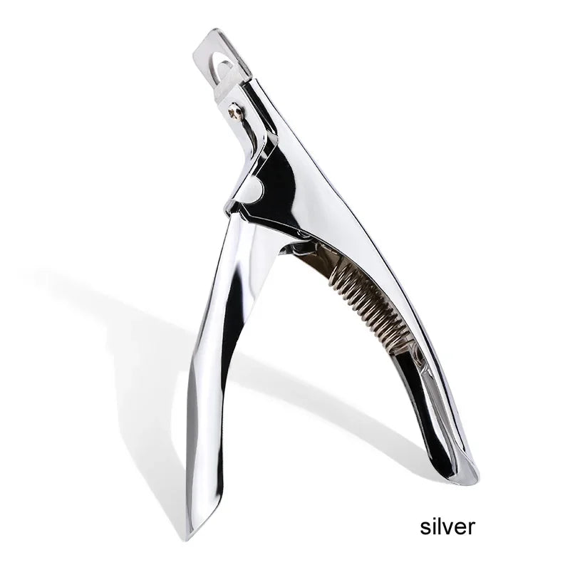 Acrylic False Nail Tip Clipper – U-Shaped Cut Stainless Steel Manicure Tool