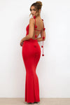 Women's Sleeveless Sweetheart Wrap Midi Dress — Solid A-Line Evening & Formal Gown