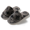 Faux Fur Women's Plush Slippers - Fluffy Indoor Winter House Slides, Cozy Flat Home Shoes