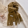 SENAIFEI Luxury Winter Wool Scarf for Women – Cashmere-Feel Pashmina Shawl Wrap, Thick Soft 30 x 200 cm (11.8 x 78.7 in)