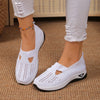 Breathable Mesh Slip-On Flats for Women — Lightweight Casual Loafers with EVA Insole (Plus Size EU 43)