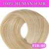 100-200g Remy Human Hair Clip-In Extensions Full Head Dark Brown 14–28 in (35–70 cm) 7-Piece Clip-On Set