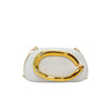 Women's PU Leather Metal-Handle Clutch — Removable Strap Crossbody Evening Bag for Wedding & Party