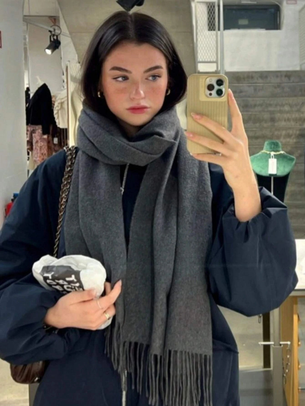 New 62 Color Winter Scarf For Women Long Warm Cashmere Scarves Hijab Solid Lady Shawl Wrap Female Pashmina Bandana Head Scarfs