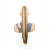24Inch Synthetic Long Straight Claw Clip On Ponytail Hair Extensions Heat Resistant Ponytail Blonde Black Hairpiece for Women