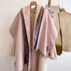 Soft Cashmere-Feel Plaid Winter Scarf Shawl Wrap Hijab Pashmina — 185 x 65 cm (72.8 x 25.6 in)