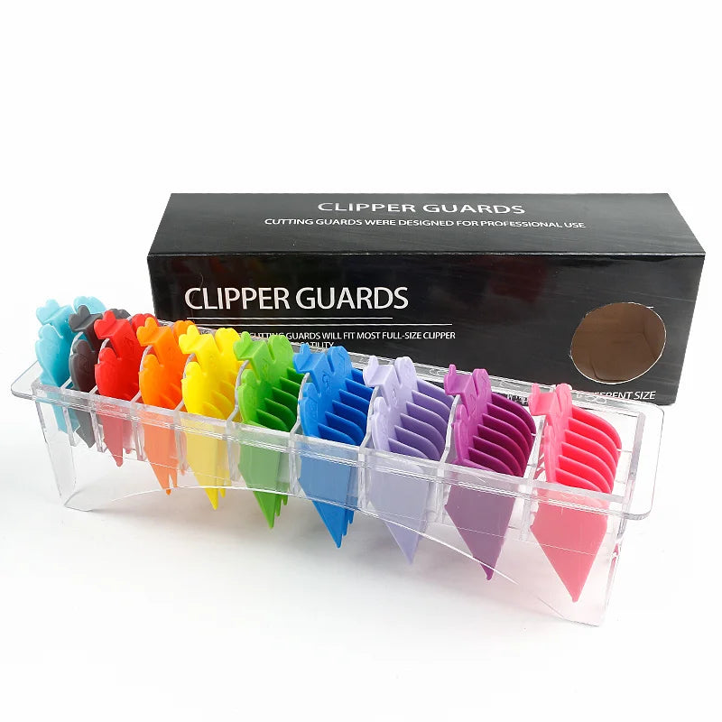 10-Pack Universal Hair Clipper Guide Comb Attachments Plastic Trimmer Guards for Men Barber & Salon