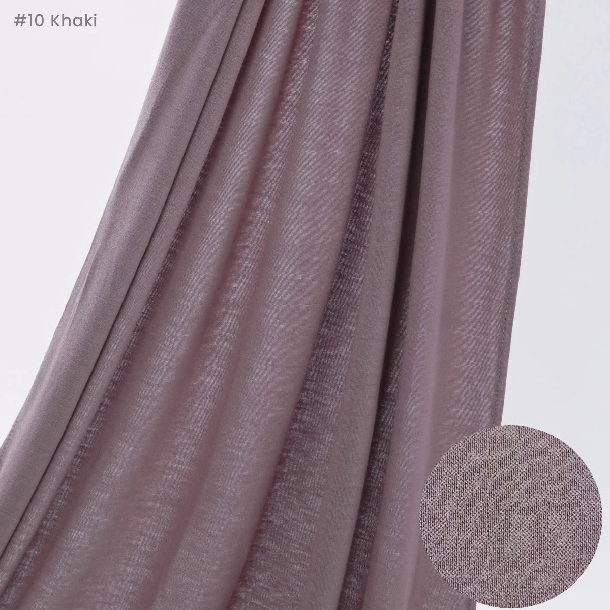 Jersey Hijab Scarf 170 x 60 cm (67 x 24 in) - Stretchy Cotton-Spandex Long Shawl | 29 Solid Colors Muslim Headscarf Turban Wrap