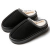 Cozy Women's Plush Winter Slippers - Faux Suede Fuzzy Fur Slides, Flat EVA Sole Indoor Home Shoes