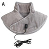 USB Heated Neck & Shoulder Wrap Thermal Compress Cervical Massager with 3 Heat Levels & Vibration