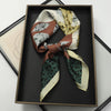 Satin Square Scarf 70cm (27.6 in) Silk-Look Polyester Neck & Hair Tie Bandana for Women Floral Headscarf Hijab