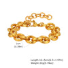 Chunky Toggle Link Bracelet for Women, Stainless Steel Gold and Silver Plated, Tarnish-Resistant