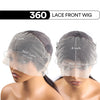 30-Inch (76 cm) Natural Black 360° HD Full Lace Front Straight Remy Brazilian Human Hair Wig - Pre-Plucked, Glueless