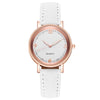 Women's 35mm Arabic Dial Leather Strap Watch - Casual Analog Quartz