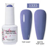 Red Semi-Permanent UV Gel Nail Polish 15ml (0.5 fl oz) Top & Base Hybrid