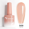 Hema-Free TPO-Free Gel Nail Polish 7.5ml, Glitter Jelly & Nude Shades, Soak-Off UV/LED Full Coverage French