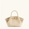JW PEI Hana Women's Genuine Leather Dumpling Bag Brown Mini Crossbody Shoulder Tote