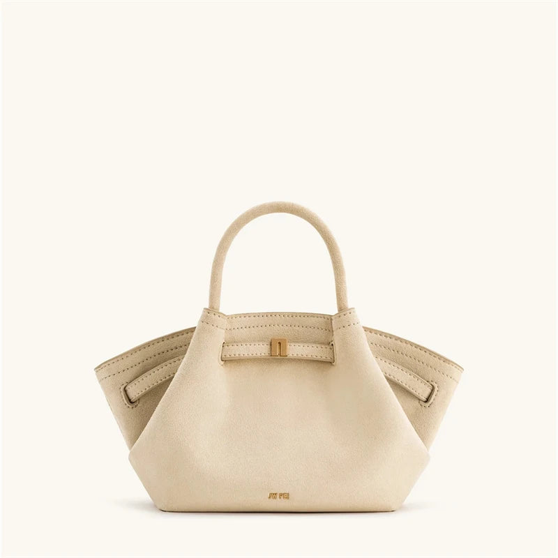 JW PEI Hana Women's Genuine Leather Dumpling Bag Brown Mini Crossbody Shoulder Tote