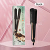 2-in-1 Wide Hair Straightener & Curling Iron - Tourmaline Ceramic Plates, Negative Ion, Adjustable Temp 160–220°C (320–428°F), Dual Voltage