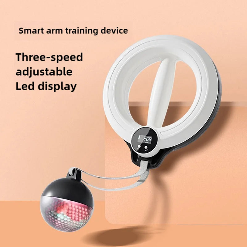 Smart Arm Hula Hoop – Lightweight Portable Ergonomic with 3-Mode LED Display for Arm Toning & Home Fitness