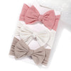3-Pack Baby Girl Headband Set – Knitted Bow Knot Turban Hairbands for Newborns & Toddlers
