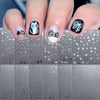12-Pack Cartoon Stitch Angel Nail Stickers Kawaii Nail Art Decals for Kids Manicure