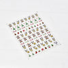 Pink Christmas Tree 5D Embossed Nail Art Stickers – Snowflake & Star Self-Adhesive Decals (4.06 x 3.15 in / 10.3 x 8 cm)