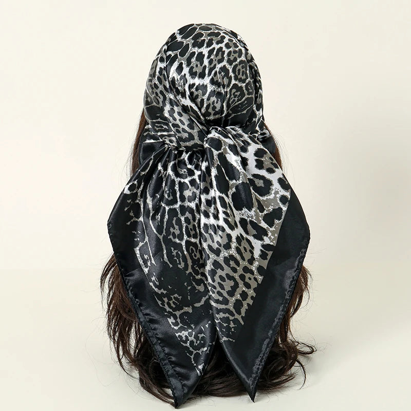 Satin-Feel Square Scarf 90 x 90 cm (35.4 x 35.4 in) – Satin-Look Polyester Hijab, Neckerchief, Shawl & Headscarf for Women