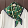 Luxury Horse Print Silk-Feel Square Scarf 70 x 70 cm (27.6 x 27.6 in) – Women's Neck, Hair, Foulard, Bandana