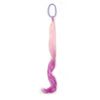 14-Inch (35 cm) Curly Colored Synthetic Ponytail Extension for Kids — Lightweight with Elastic Tie