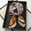 Satin Square Scarf 70cm (27.6 in) Silk-Look Polyester Neck & Hair Tie Bandana for Women Floral Headscarf Hijab