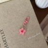 Colorful Transparent Resin Flower Keychain - Cute Bag Charm Pendant for Women & Girls