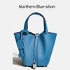 MENDY Women's Genuine Cowhide Leather Bucket Bag Large – Luxury Leather Tote Handbag Shoulder & Crossbody