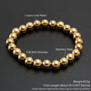 Stackable Stainless Steel Beaded Bracelet – Unisex 2mm/5mm/8mm Ball Beads, Gold & Silver