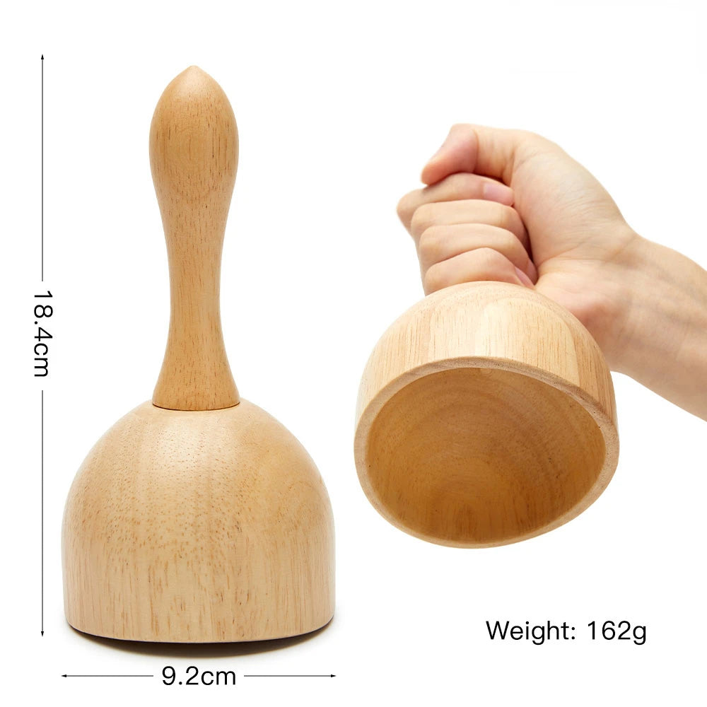 Wood Therapy Massage Roller and Gua Sha - Wooden Anti-Cellulite Slimming Massager for Body, Back & Feet