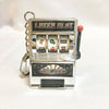 Personalized Fruit Slot Machine Keychain – Zinc Alloy Metal Car Pendant Key Ring, Novelty Toy Keychain