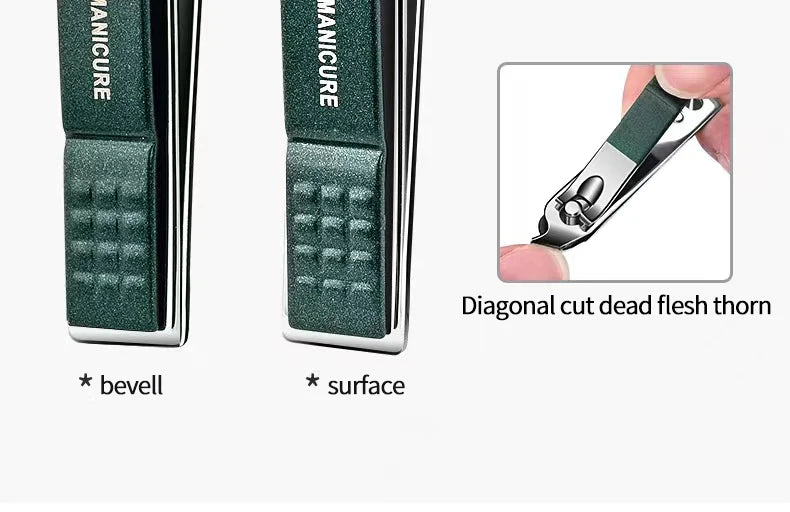 6-Piece Stainless Steel Nail Clipper Set – Portable Manicure & Pedicure Kit for Men and Women