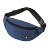 Unisex Black Waist Bag Running Fanny Pack Crossbody Chest Phone Pouch Multifunction Belt Bag