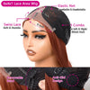 Copper Red Layered Lace Front Synthetic Wig – Reddish Brown Straight, Glueless Lace Frontal, Butterfly Layered Cut