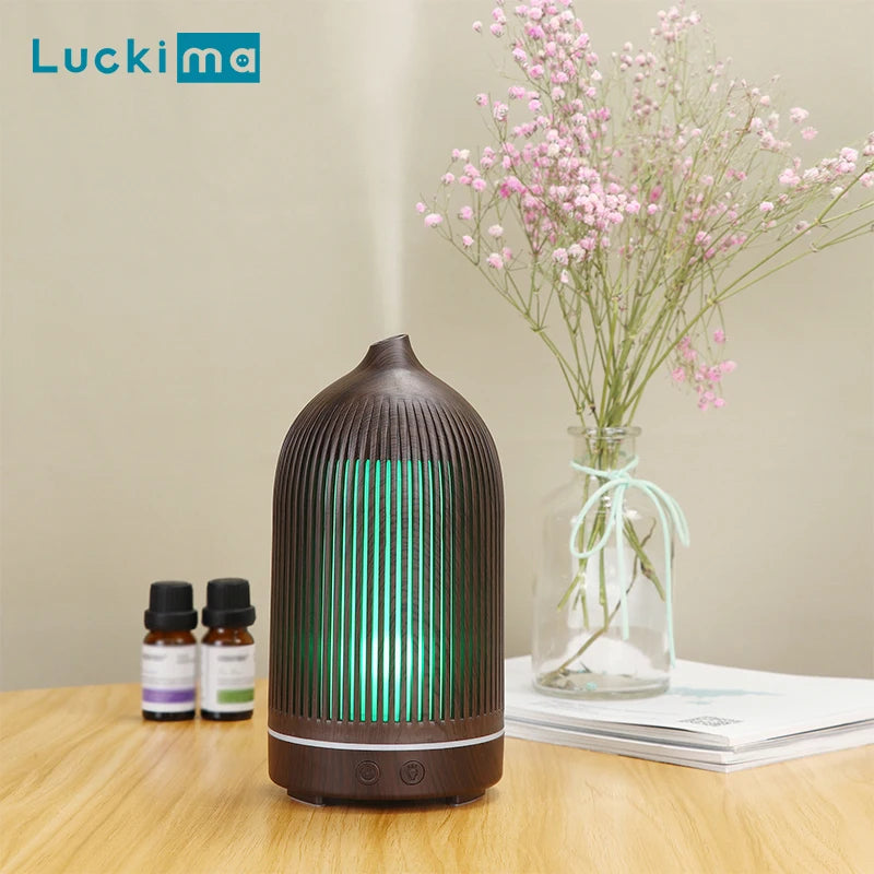 USB Essential Oil Diffuser - Mini Ultrasonic Cool Mist Humidifier with 7-Color LED Night Light for Home & Office