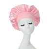 2-Pack Milk Satin Wide-Brim Hair Bonnets for Women – Elastic Band Sleep & Protective Caps