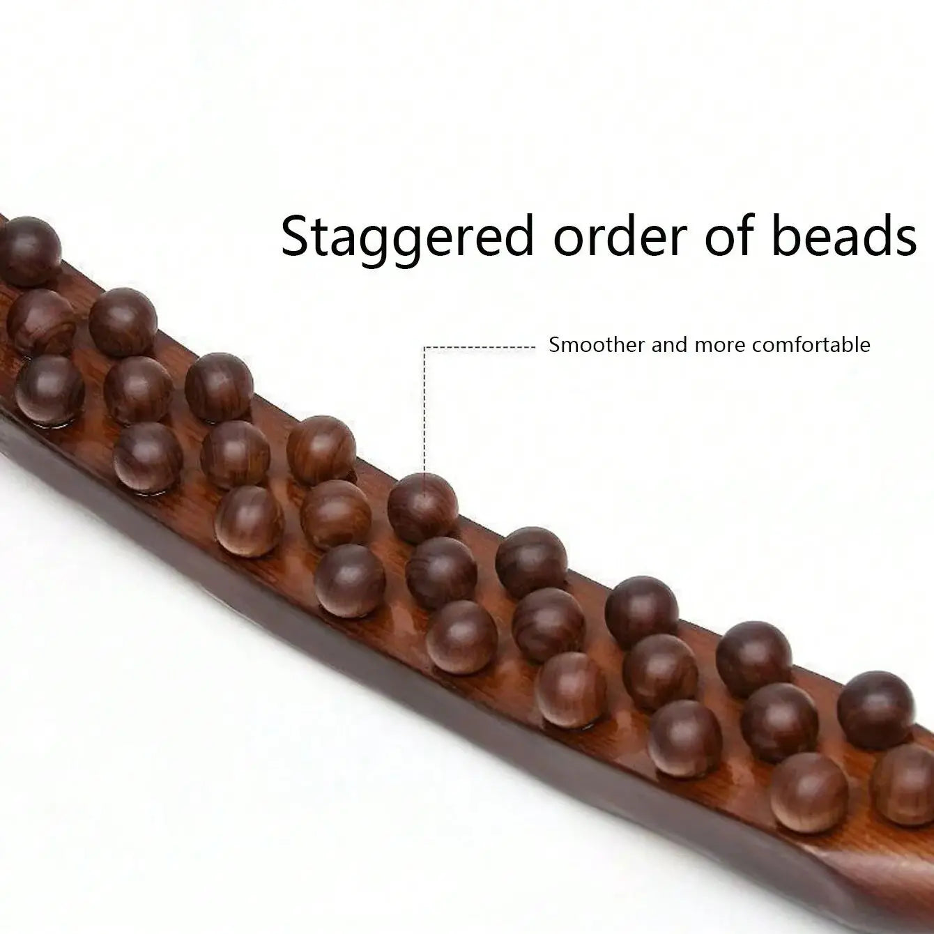 37-Bead Gua Sha Massage Stick Roller – Body Shaping Back & Muscle Relaxation Therapy Tool