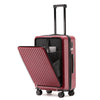 20-Inch (51 cm) Front-Opening Cabin Spinner Carry-On Luggage with TSA Lock & USB Charging