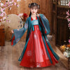 Baby Toddler Girl Tang-Style Hanfu Dress Summer Princess Outfit
