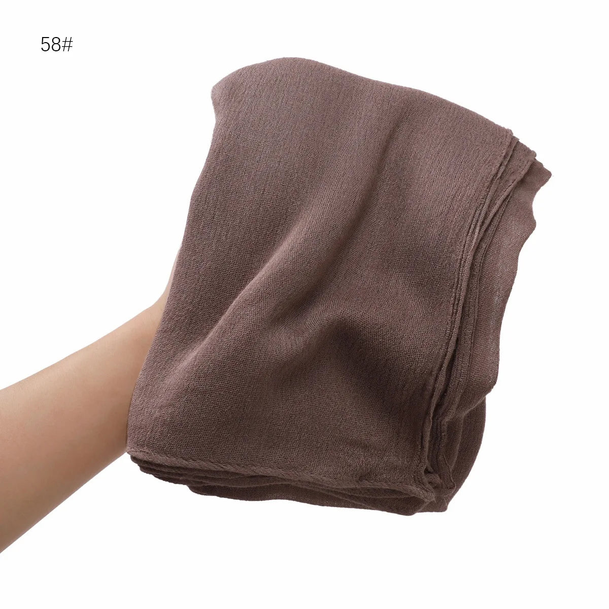 Women's Large Solid Polyester Hijab Scarf 80 x 190 cm (31.5 x 74.8 in) Long Muslim Headscarf Wrap Shawl Turban