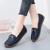 Women's Slip-On Loafers PU Moccasin Flats, Casual Boat Shoes — Round Toe, Sizes to EU 45 / US 12